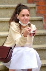 KATIE HOLMES Out and About in New York 04/26/2021