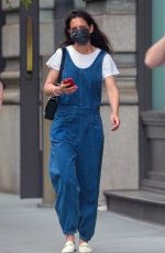 KATIE HOLMES Out in New York 05/22/2021