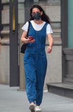 KATIE HOLMES Out in New York 05/22/2021
