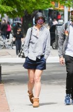 KATIE HOLMES Out with a Friend in New York 05/04/2021