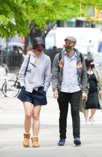 KATIE HOLMES Out with a Friend in New York 05/04/2021