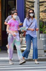 KATIE HOLMES Out with Her Daughter Suri in New York 05/18/2021