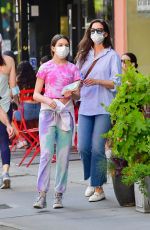 KATIE HOLMES Out with Her Daughter Suri in New York 05/18/2021