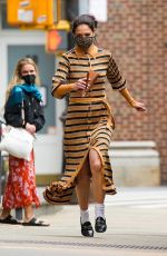KATIE HOLMES Wearing a Face Mask Out in New York 05/03/2021