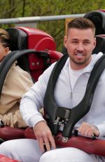 KATIE PRICE and Carl Woods thrills at Thorpe Park Adventure Park in Surrey 04/30/2021
