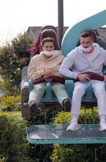 KATIE PRICE and Carl Woods thrills at Thorpe Park Adventure Park in Surrey 04/30/2021