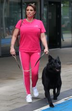 KATIE PRICE Out with Her Dog in Leeds 05/26/2021