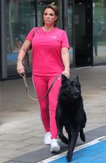 KATIE PRICE Out with Her Dog in Leeds 05/26/2021