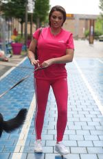 KATIE PRICE Out with Her Dog in Leeds 05/26/2021