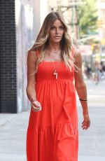 KELLY BENSIMON in a Orange Dress Out in New York 05/20/2021
