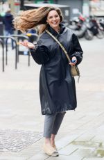 KELLY BROOK Arrives at Heart Radio in London 05/13/2021