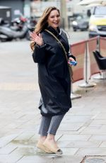 KELLY BROOK Arrives at Heart Radio in London 05/13/2021