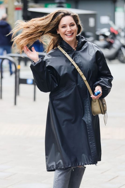 KELLY BROOK Arrives at Heart Radio in London 05/13/2021