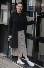 KELLY BROOK Arrives at Heart Radio Studios in London 05/14/2021