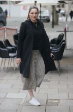 KELLY BROOK Arrives at Heart Radio Studios in London 05/14/2021