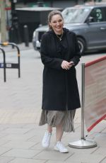 KELLY BROOK Arrives at Heart Radio Studios in London 05/14/2021