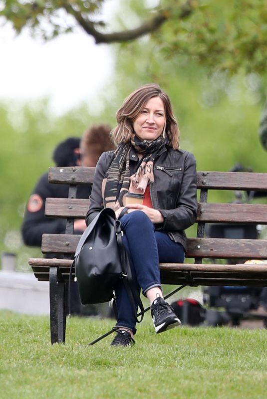 KELLY MACDONALD Filming for Amazon Prime in London 05/14/2021