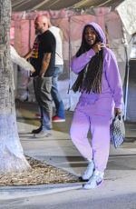 KELLY ROWLAND Out for Dinner in Studio City 05/21/2021