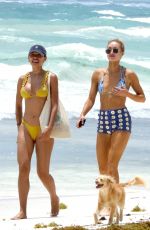 KELSEY MERRITT in a Yellow Bikini at a Beach in Mexico 05/05/2021