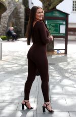 KELSEY STRATFORD on the Set of  The Only Way is Essex 05/15/2021