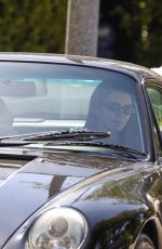KENDALL JENNER Driving Her Porsche Classic Out in Los Angeles 05/05/2021