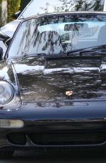 KENDALL JENNER Driving Her Porsche Classic Out in Los Angeles 05/05/2021