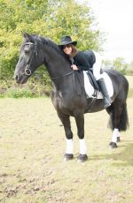 KIMBERLEIGH GERBER at Horse Riding in Richmond Park in London 05/08/2021