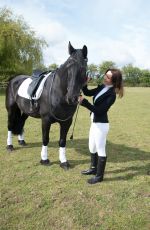 KIMBERLEIGH GERBER at Horse Riding in Richmond Park in London 05/08/2021
