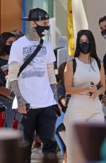 KOURTNEY KARDASHIAN and Travis Barker at Disneyland in Anaheim 05/19/2021