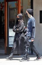 KOURTNEY KARDASHIAN and Travis Barker at Taverna Tony in Malibu 05/11/2021