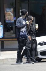 KOURTNEY KARDASHIAN and Travis Barker at Taverna Tony in Malibu 05/11/2021