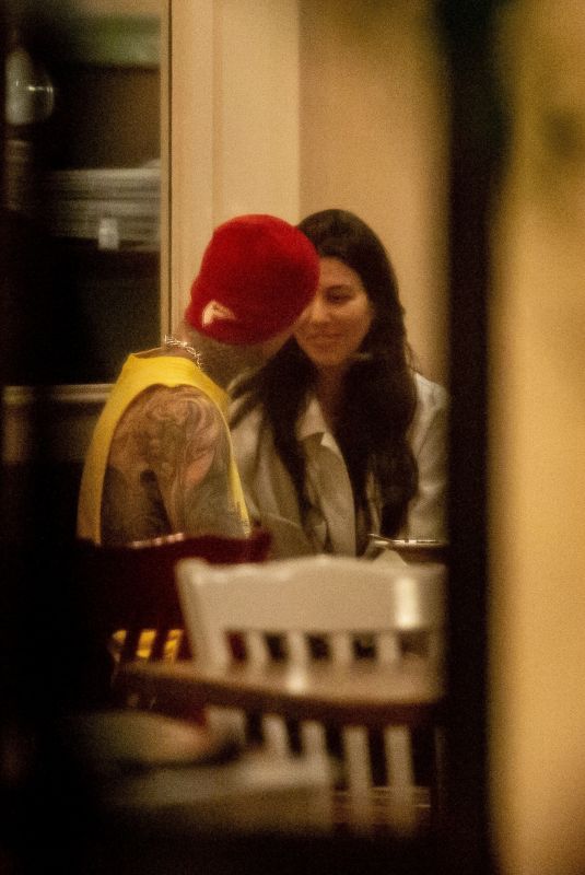 KOURTNEY KARDASHIAN and Travis Barker Out Kissing in Calabsas 05/25/2021