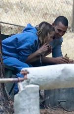 KRISTEN BELL and Benjamin Levy Aguilar Out in Los Feliz 05/07/2021