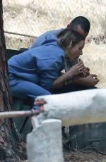 KRISTEN BELL and Benjamin Levy Aguilar Out in Los Feliz 05/07/2021