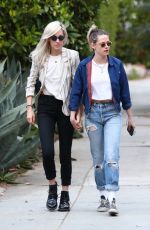 KRISTEN STEWART and DYLAN MEYER Out in Los Angeles 05/11/2021