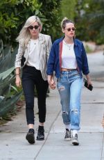 KRISTEN STEWART and DYLAN MEYER Out in Los Angeles 05/11/2021