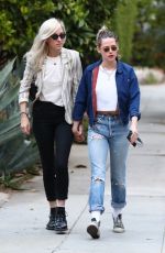 KRISTEN STEWART and DYLAN MEYER Out in Los Angeles 05/11/2021