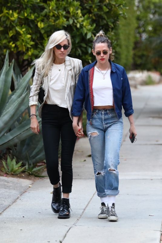 KRISTEN STEWART and DYLAN MEYER Out in Los Angeles 05/11/2021