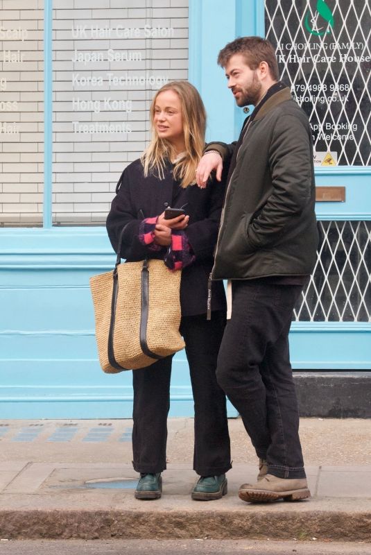 LADY AMELIA WINDSOR Out with Her Cousin Cassius in London 05/02/2021