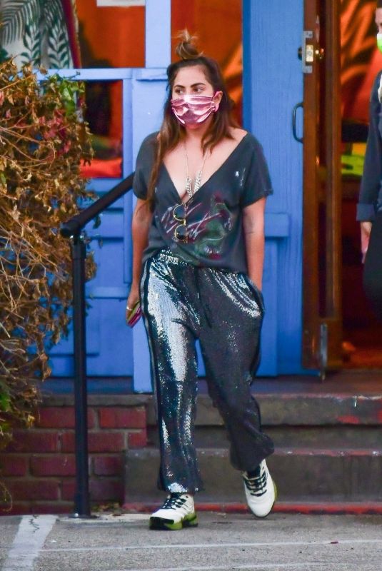LADY GAGA Shopping at Aviator Nation in Malibu 05/26/2021