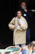 LEIGH-ANNE PINNOCK Leaves a Hotel in London 04/30/2021
