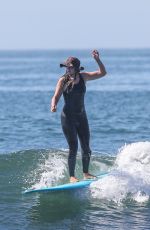LEIGHTON MEESTER Out Surfing in Malibu 04/30/2021