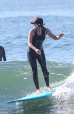 LEIGHTON MEESTER Out Surfing in Malibu 04/30/2021