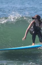 LEIGHTON MEESTER Out Surfing in Malibu 04/30/2021