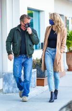 LEILA GEORGE and Sean Penn Out for Dinner in Malibu 05/04/2021