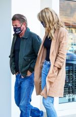 LEILA GEORGE and Sean Penn Out for Dinner in Malibu 05/04/2021