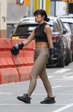 LILY ALLEN Wearing Boxing Gloves After Boxing Workout in New York 04/30/2021