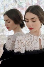 LILY COLLINS at The Immersive Van Gogh Exhibit 04/20/2021
