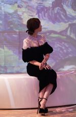 LILY COLLINS at The Immersive Van Gogh Exhibit 04/20/2021