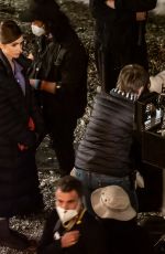 LILY COLLINS on the Set of Emily in Paris in Paris 05/06/2021